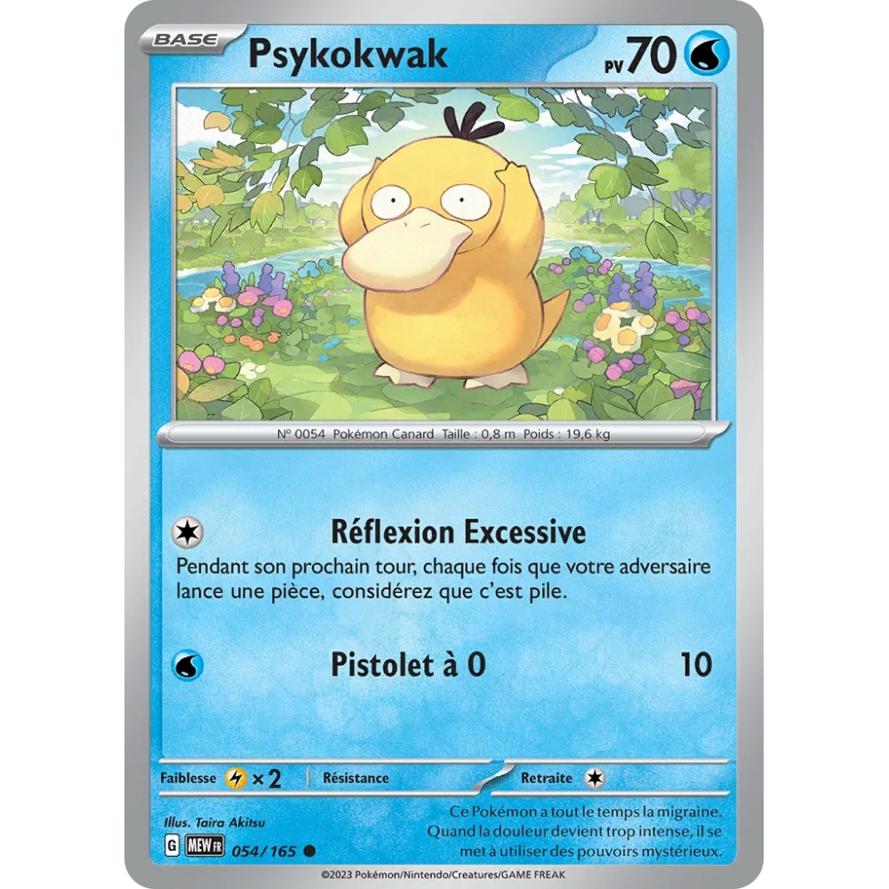 Psykokwak (Brillante) de Pokémon Écarlate et Violet 151 054/165