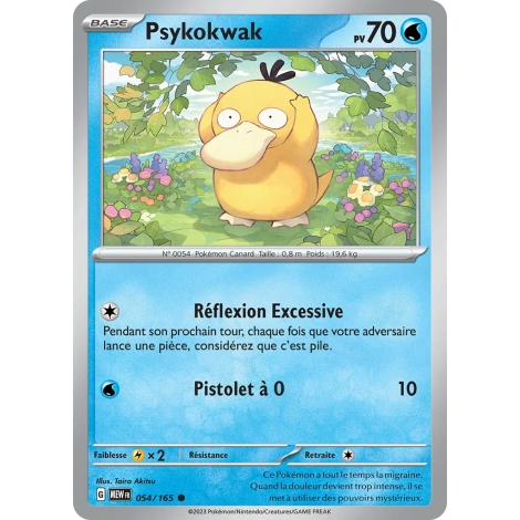 Psykokwak (Brillante) de Pokémon Écarlate et Violet 151 054/165