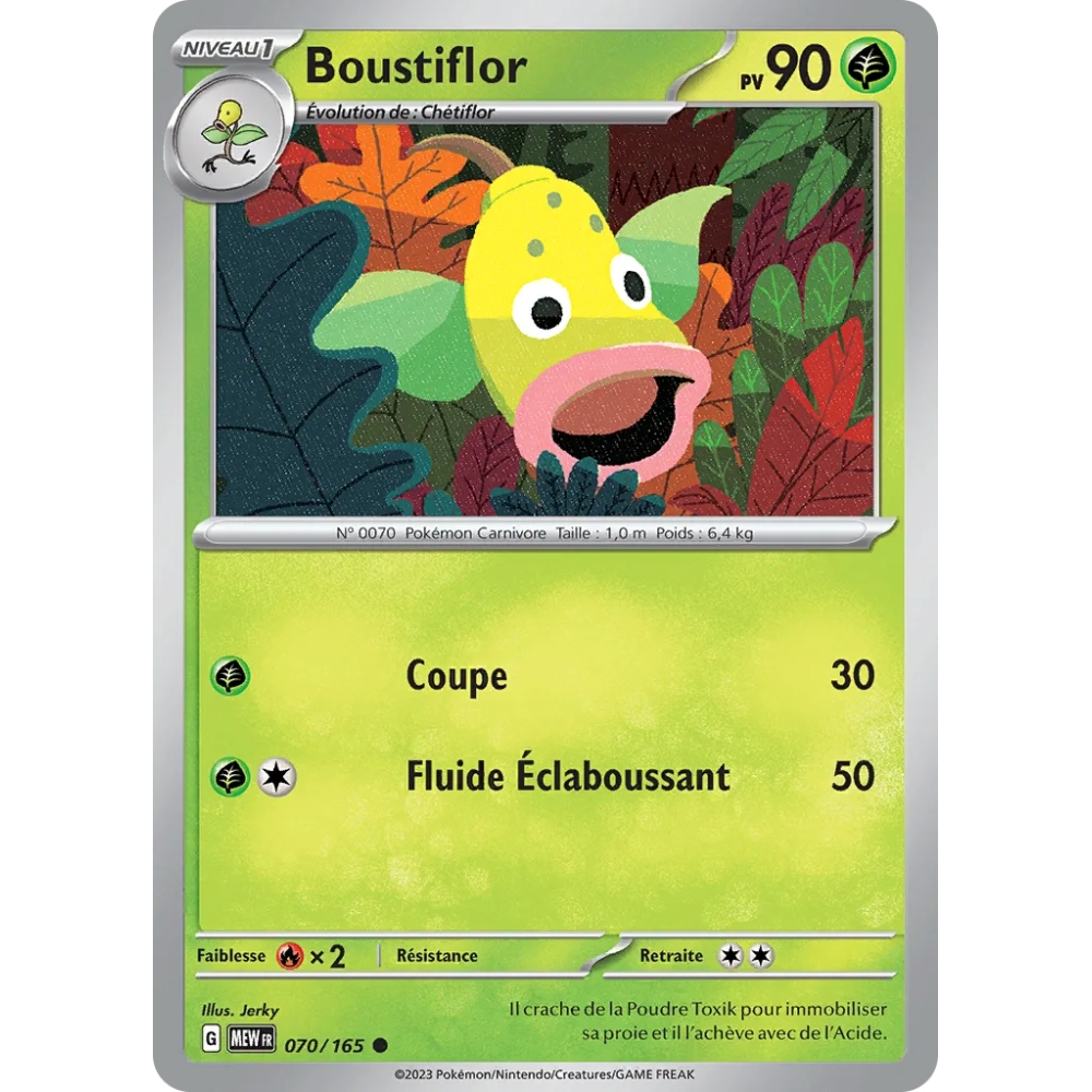 Boustiflor Commune Brillante de Pokémon Écarlate et Violet 151 070/165