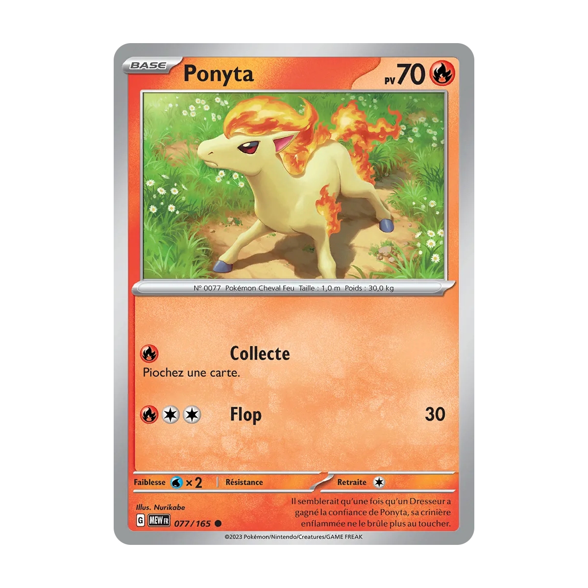 Ponyta 077/165 (Brillante) Pokémon Écarlate et Violet 151