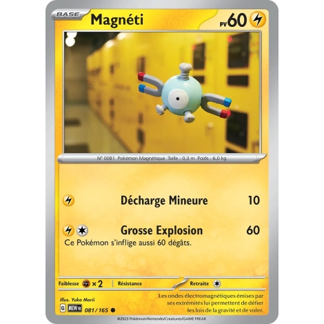 Carte Magnéti - Commune (Brillante) de Pokémon Écarlate et Violet 151 081/165