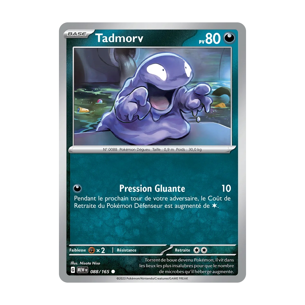 Tadmorv 088/165 : Joyau Commune (Brillante) de l'extension Pokémon Écarlate et Violet 151