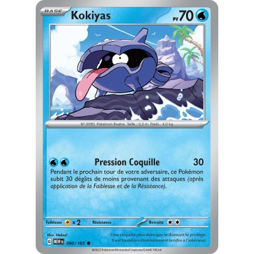 Carte Kokiyas Brillante de Pokémon Écarlate et Violet 151 090/165