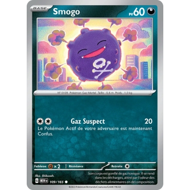 Smogo - Commune (Brillante) de Pokémon Écarlate et Violet 151 109/165
