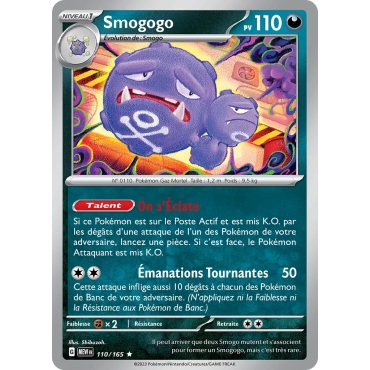 Smogogo, carte Rare (Brillante) de la série Écarlate et Violet 151