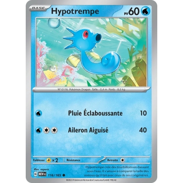 Découvrez Hypotrempe, carte Commune (Brillante) de la série Écarlate et Violet 151