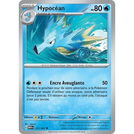 Hypocéan (Brillante) de Pokémon Écarlate et Violet 151 117/165