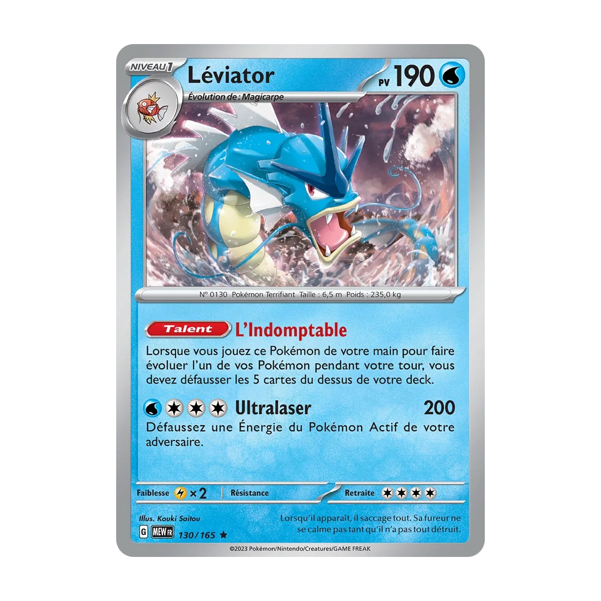 Léviator 130/165 (Brillante) Pokémon Écarlate et Violet 151