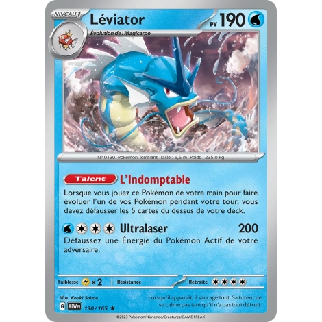 Léviator 130/165 (Brillante) Pokémon Écarlate et Violet 151