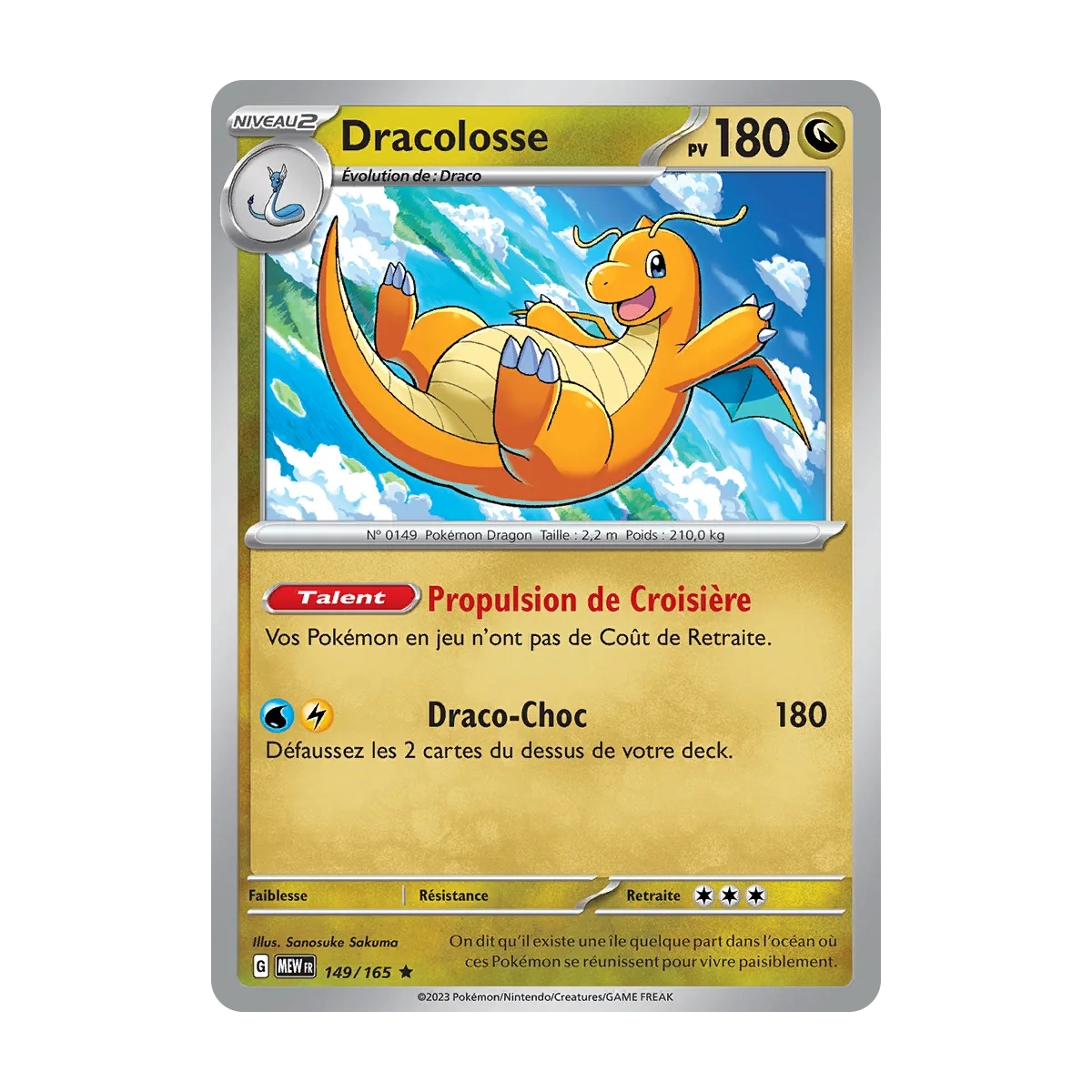 Dracolosse 149/165 Brillante extension Pokémon Écarlate et Violet 151