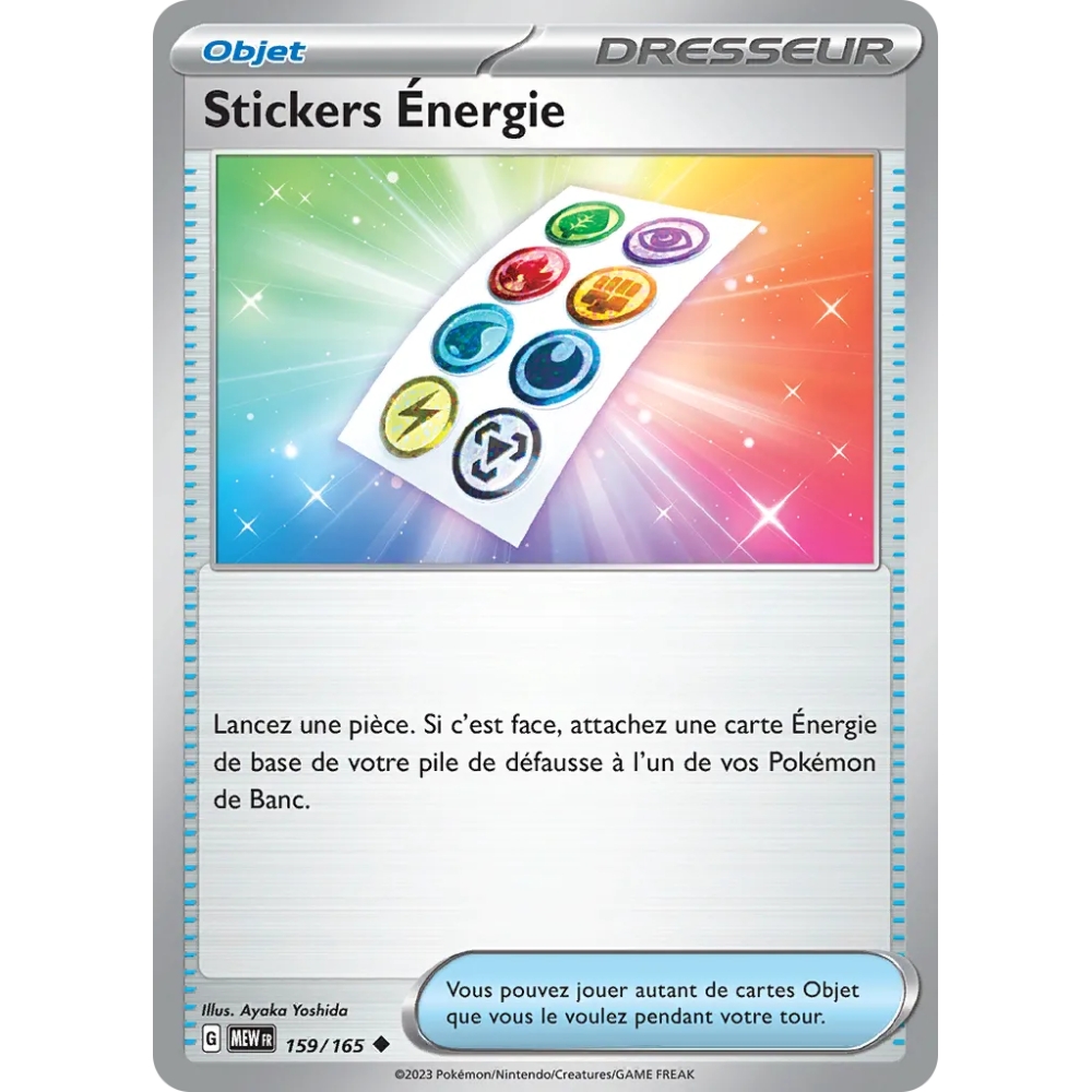 Carte Stickers Énergie - Peu commune (Brillante) de Pokémon Écarlate et Violet 151 159/165