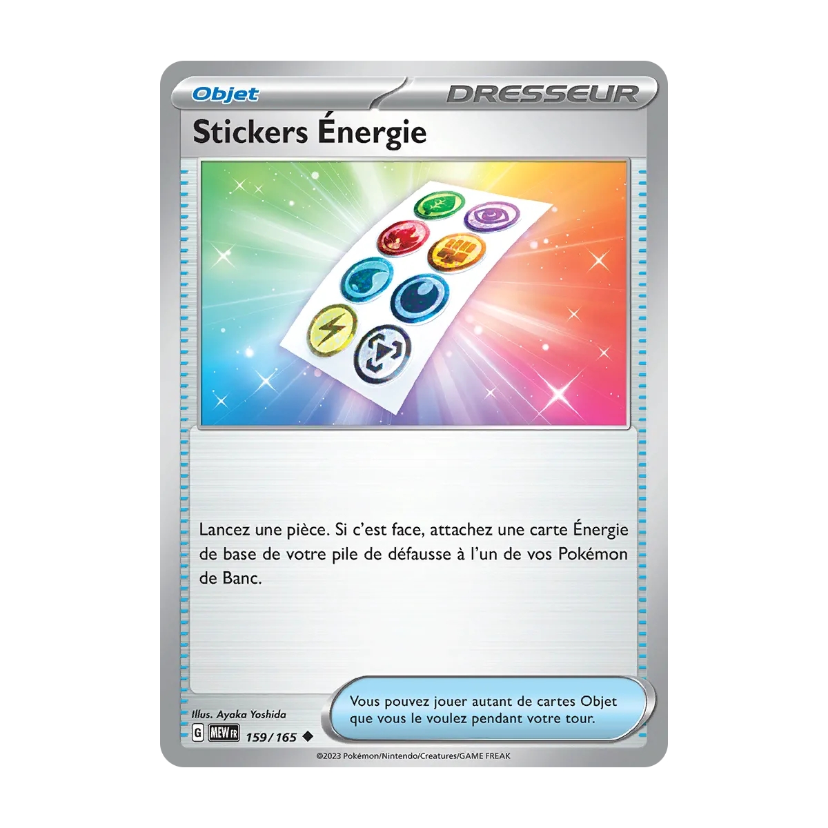 Carte Stickers Énergie - Peu commune (Brillante) de Pokémon Écarlate et Violet 151 159/165