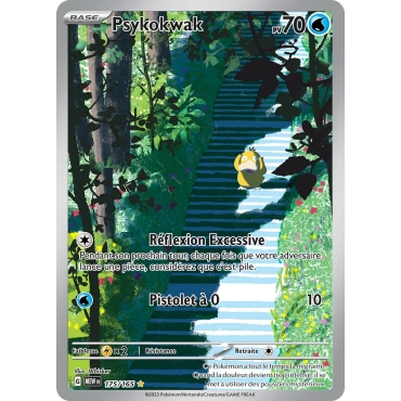Carte Psykokwak - Illustration rare de Pokémon Écarlate et Violet 151 175/165