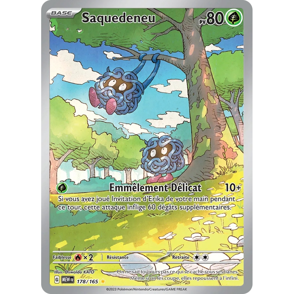 Saquedeneu 178/165 : Joyau Illustration rare de l'extension Pokémon Écarlate et Violet 151