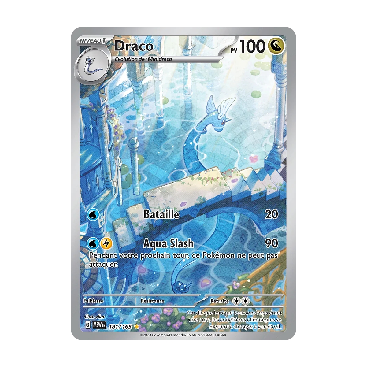 Draco 181/165 : Joyau Illustration rare de l'extension Pokémon Écarlate et Violet 151