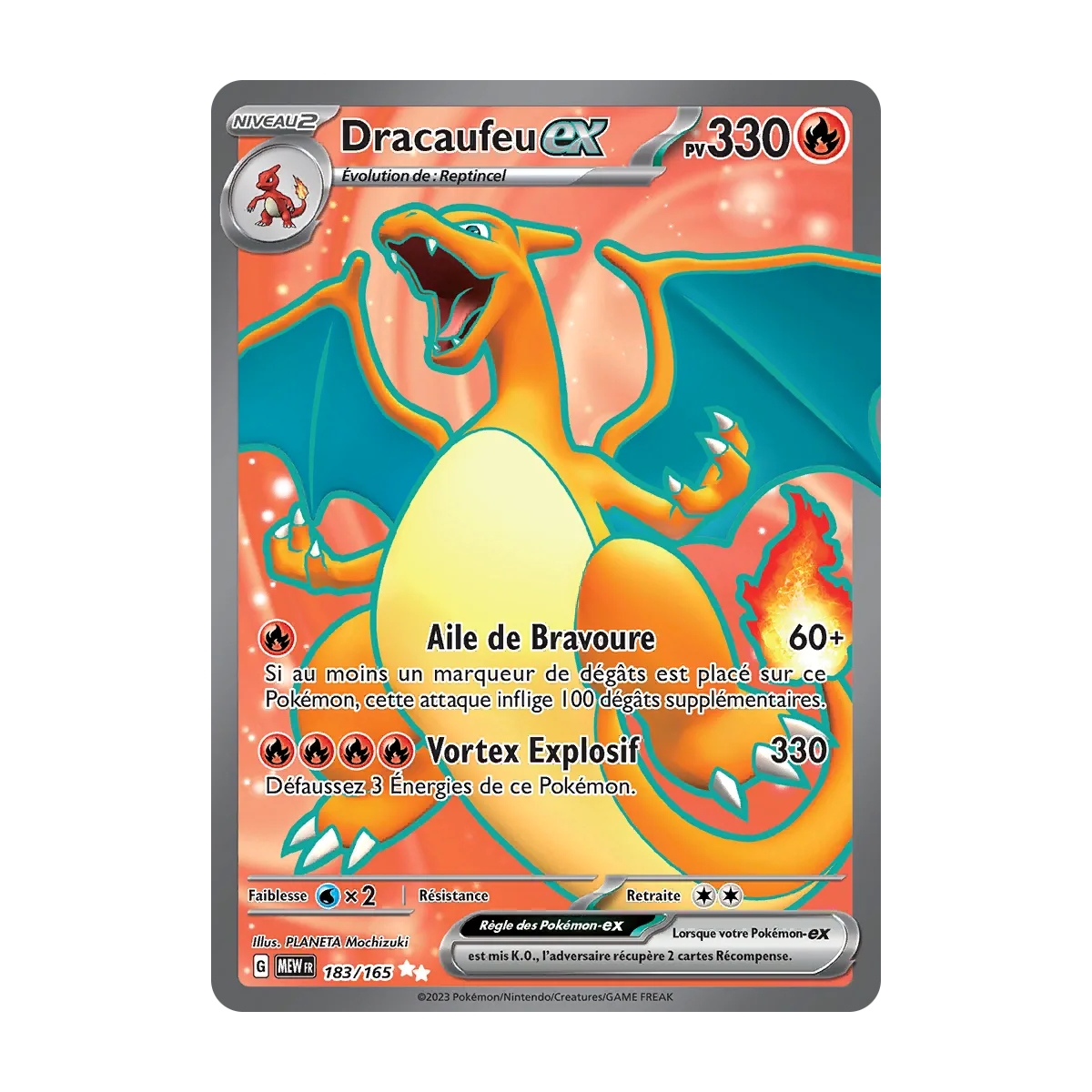 Dracaufeu 183/165 : Joyau Ultra rare de l'extension Pokémon Écarlate et Violet 151