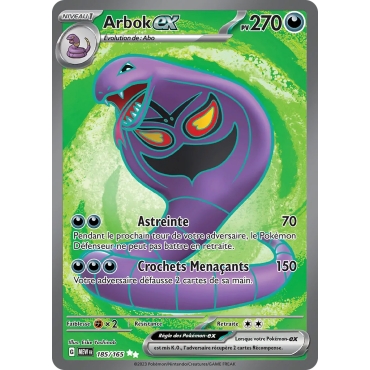 Découvrez Arbok, carte Ultra rare de la série Écarlate et Violet 151