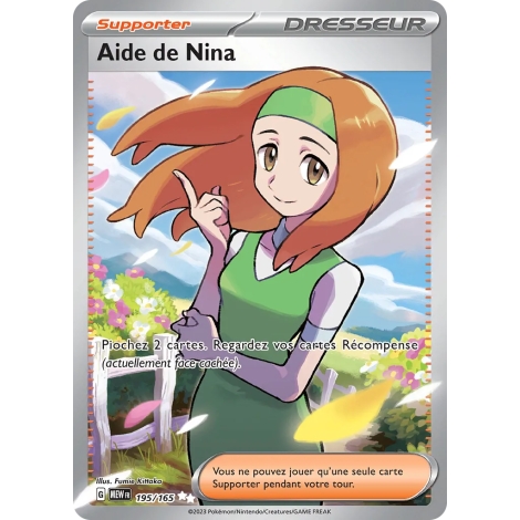 Aide de Nina 195/165 : Joyau Ultra rare de l'extension Pokémon Écarlate et Violet 151