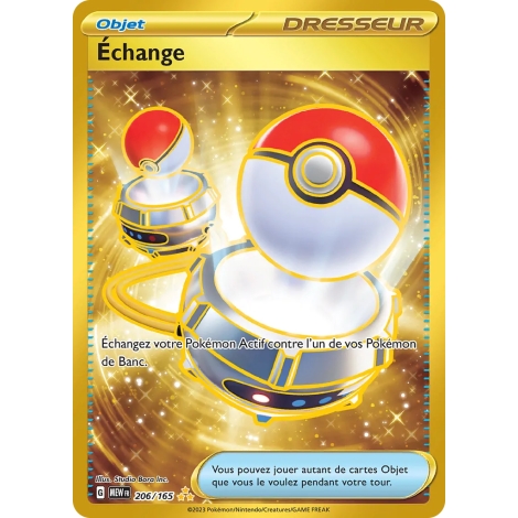 Échange 206/165 : Joyau Hyper rare de l'extension Pokémon Écarlate et Violet 151