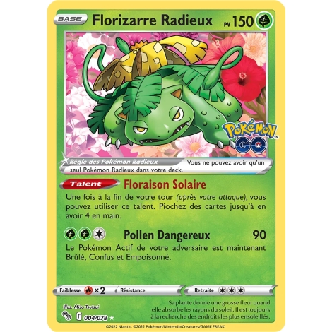 Florizarre Radieux 004/078 : Pokémon GO