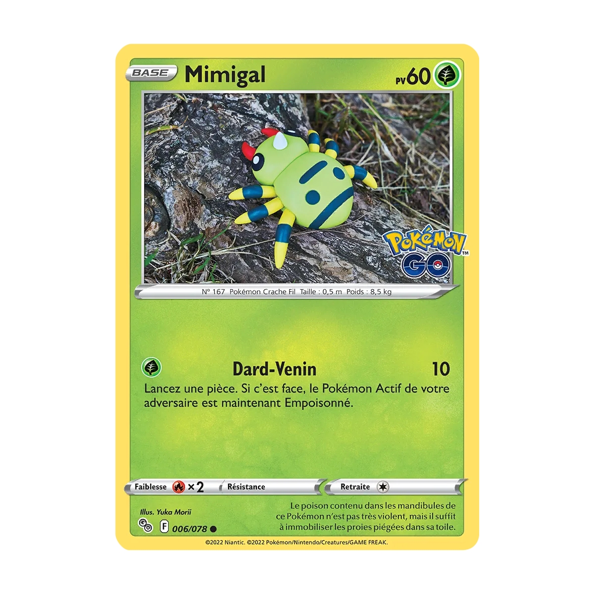 Carte Mimigal - Commune (Brillante) de Pokémon Pokémon GO 006/078
