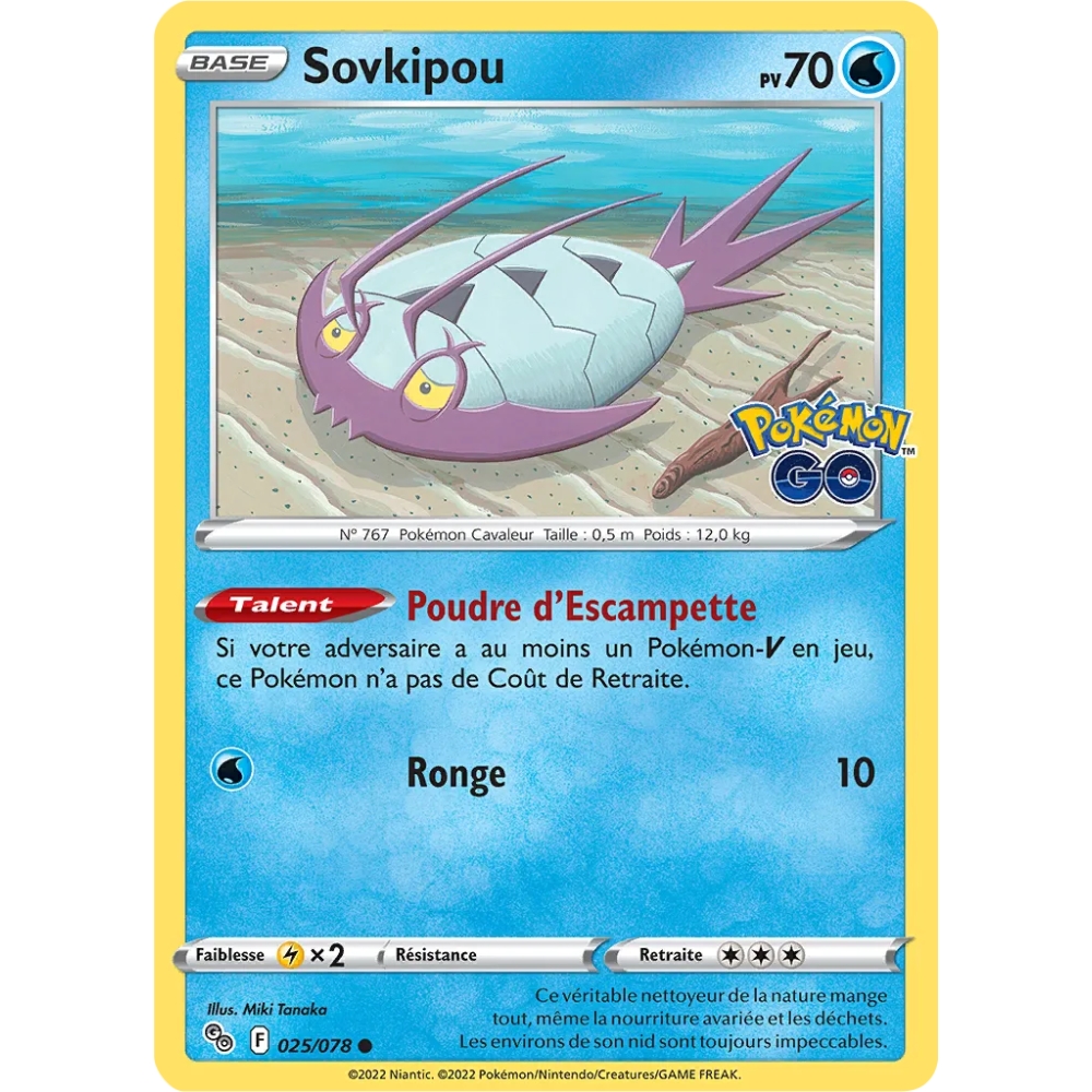 Découvrez Sovkipou, carte Commune (Brillante) de la série Pokémon GO