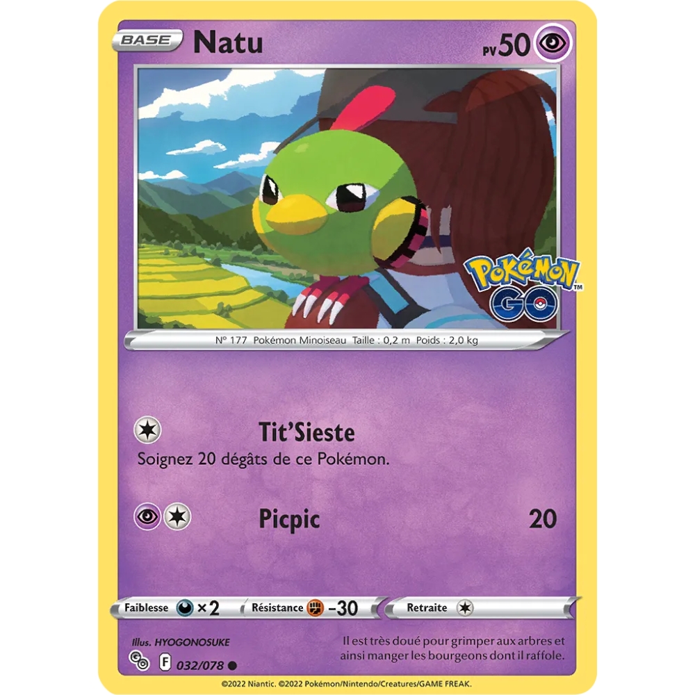 Natu 032/078 : Joyau Commune (Brillante) de l'extension Pokémon Pokémon GO