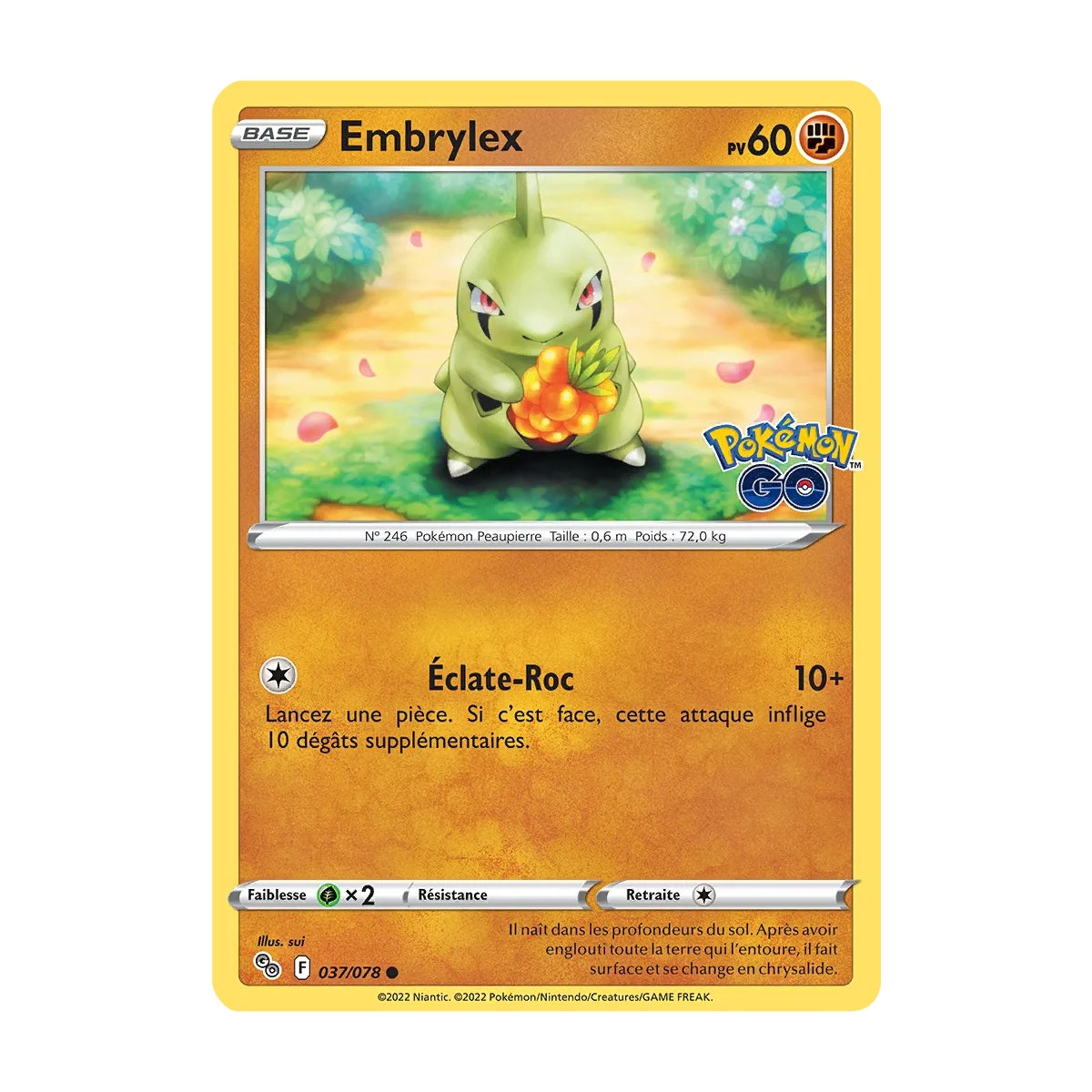 Embrylex 037/078 : Joyau Commune (Brillante) de l'extension Pokémon Pokémon GO