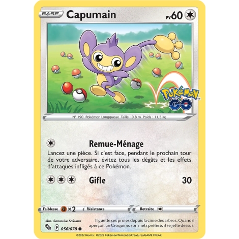 Capumain 056/078 : Joyau Commune (Brillante) de l'extension Pokémon Pokémon GO