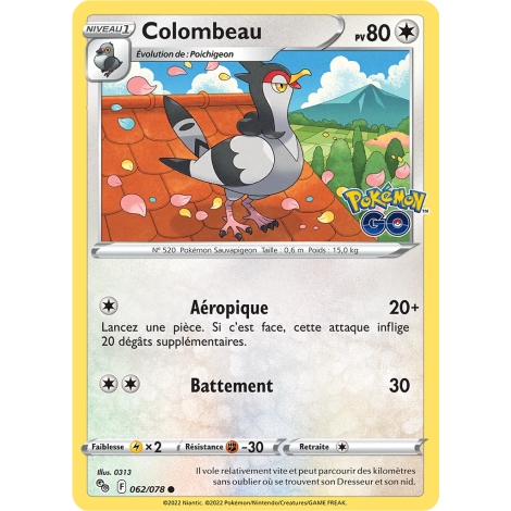 Colombeau 062/078 : Joyau Commune (Brillante) de l'extension Pokémon Pokémon GO