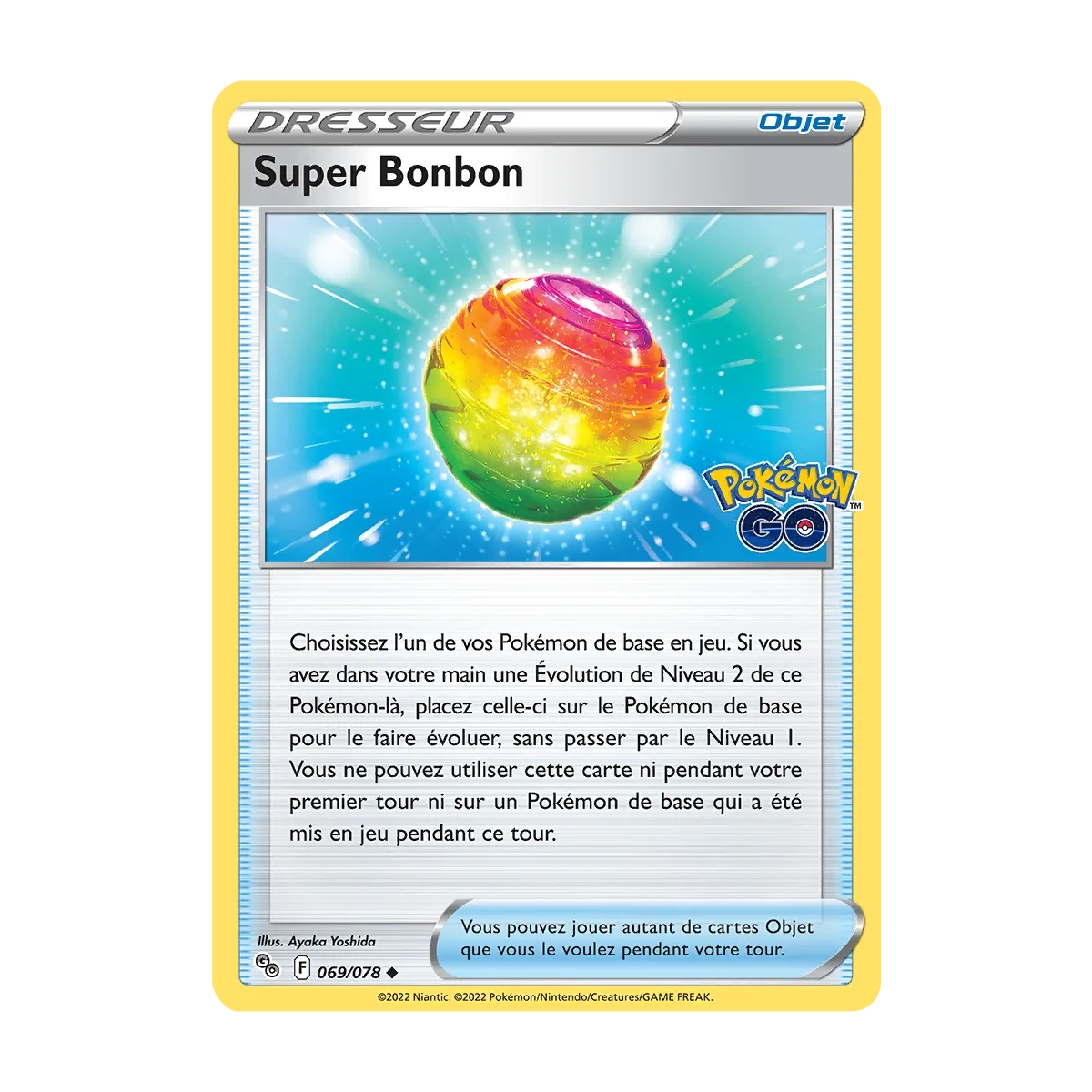 Carte Super Bonbon - Peu commune (Brillante) de Pokémon Pokémon GO 069/078