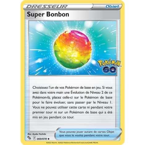 Carte Super Bonbon - Peu commune (Brillante) de Pokémon Pokémon GO 069/078