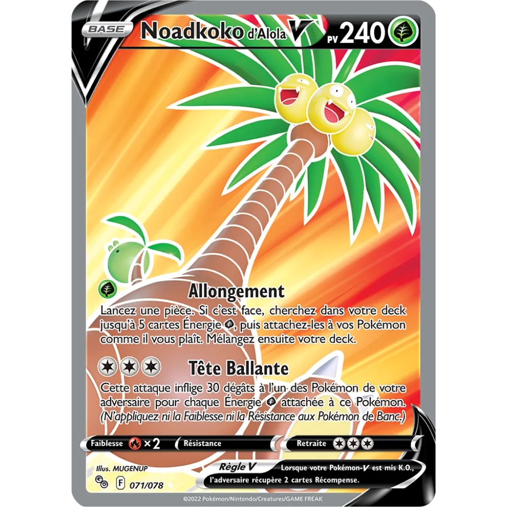 Découvrez Noadkoko d'Alola, carte Ultra rare de la série Pokémon GO