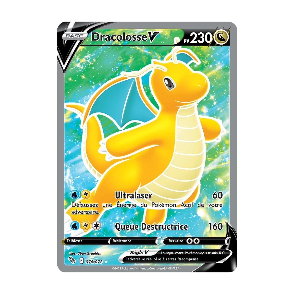 Découvrez Dracolosse, carte Ultra rare de la série Pokémon GO