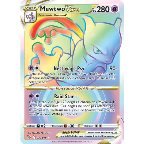 Découvrez Mewtwo, carte Arc-en-ciel rare de la série Pokémon GO