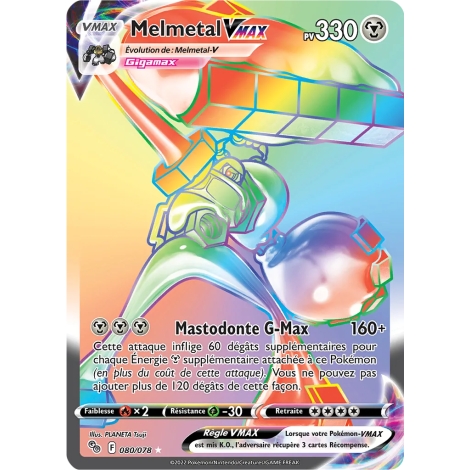 Carte Melmetal - Arc-en-ciel rare de Pokémon Pokémon GO 080/078