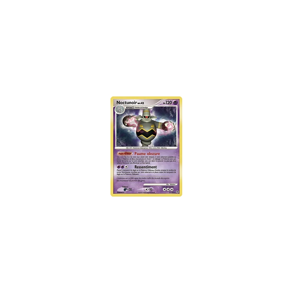 Noctunoir 2/130 : Joyau Holographique rare de l'extension Pokémon Diamant & Perle