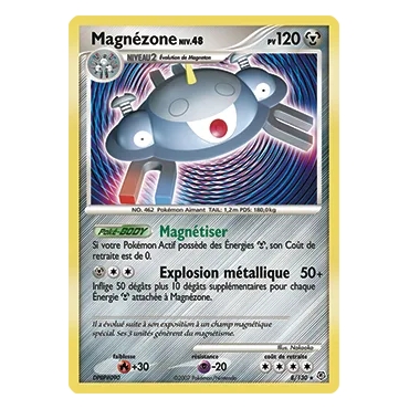 Découvrez Magnézone, carte Holographique rare de la série Diamant & Perle