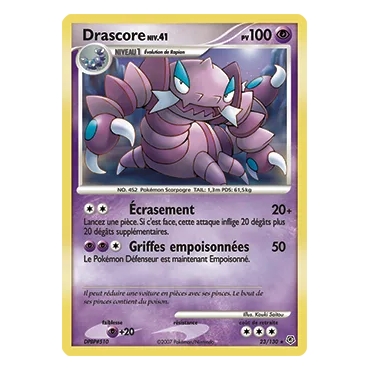 Drascore 23/130 : Joyau Rare (Brillante) de l'extension Pokémon Diamant & Perle