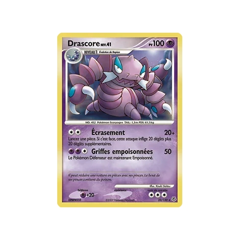 Drascore 23/130 : Joyau Rare (Brillante) de l'extension Pokémon Diamant & Perle