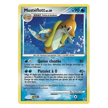 Découvrez Mustéflott, carte Rare (Brillante) de la série Diamant & Perle