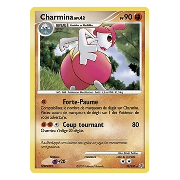 Carte Charmina - Rare (Brillante) de Pokémon Diamant & Perle 32/130