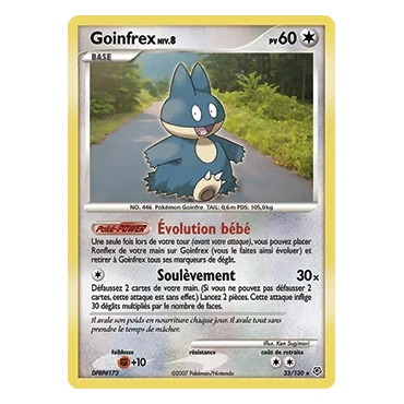 Goinfrex 33/130 : Joyau Rare (Brillante) de l'extension Pokémon Diamant & Perle