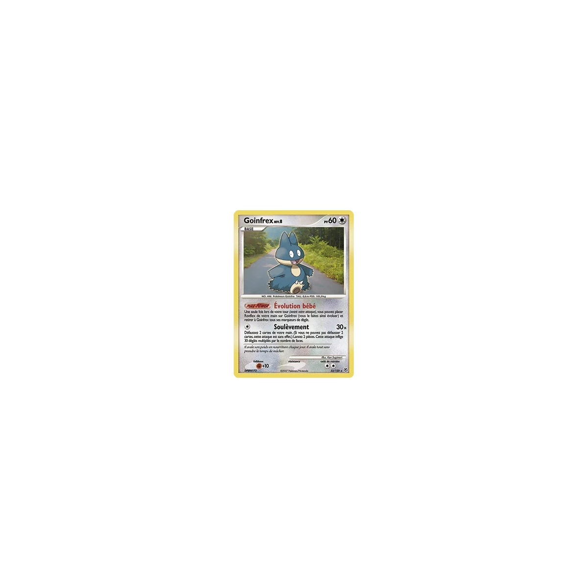 Goinfrex 33/130 : Joyau Rare (Brillante) de l'extension Pokémon Diamant & Perle