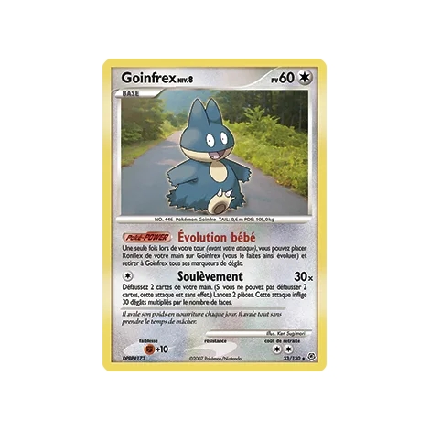 Goinfrex 33/130 : Joyau Rare (Brillante) de l'extension Pokémon Diamant & Perle