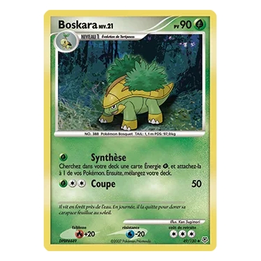 Découvrez Boskara, carte Peu commune (Brillante) de la série Diamant & Perle