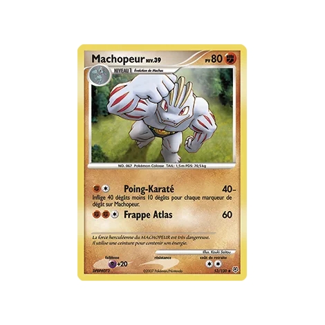 Machopeur 53/130 : Joyau Peu commune (Brillante) de l'extension Pokémon Diamant & Perle