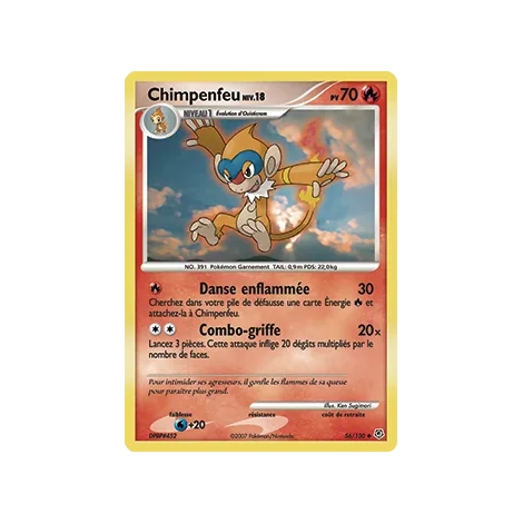 Chimpenfeu 56/130 : Joyau Peu commune (Brillante) de l'extension Pokémon Diamant & Perle