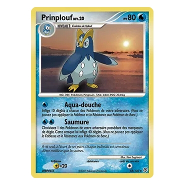 Carte Prinplouf - Peu commune (Brillante) de Pokémon Diamant & Perle 58/130