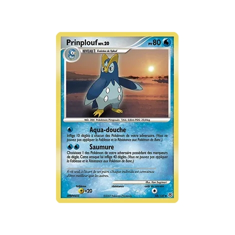 Carte Prinplouf - Peu commune (Brillante) de Pokémon Diamant & Perle 58/130